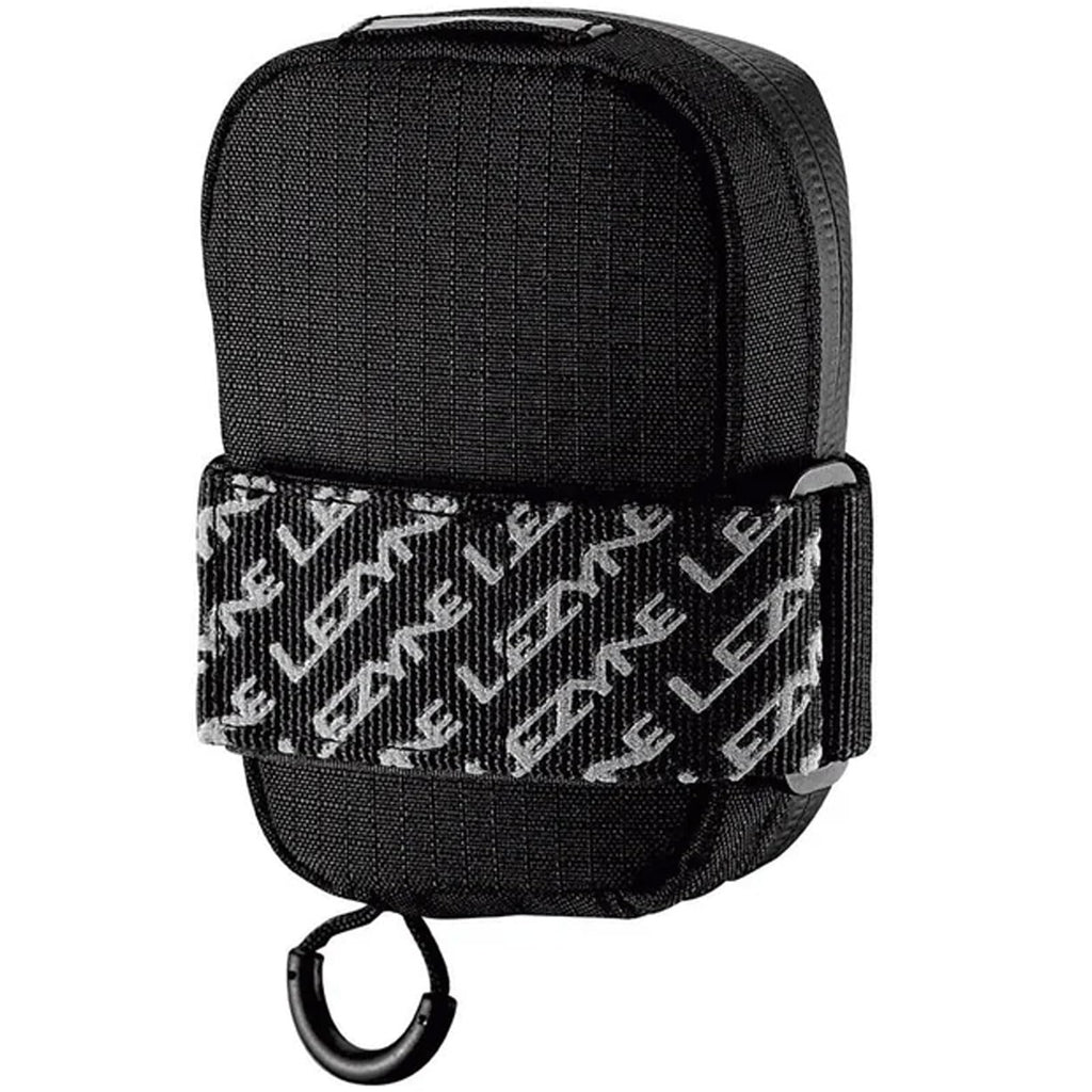 LEZYNE Road Caddy Compact Bike Saddle Bag - Lightweight Durable Nylon Cycling Under Seat Pouch with Velcro Attachment, Clamshell Opening & Reflective Accents for Road Bikes & Commuters, 0.4L Capacity