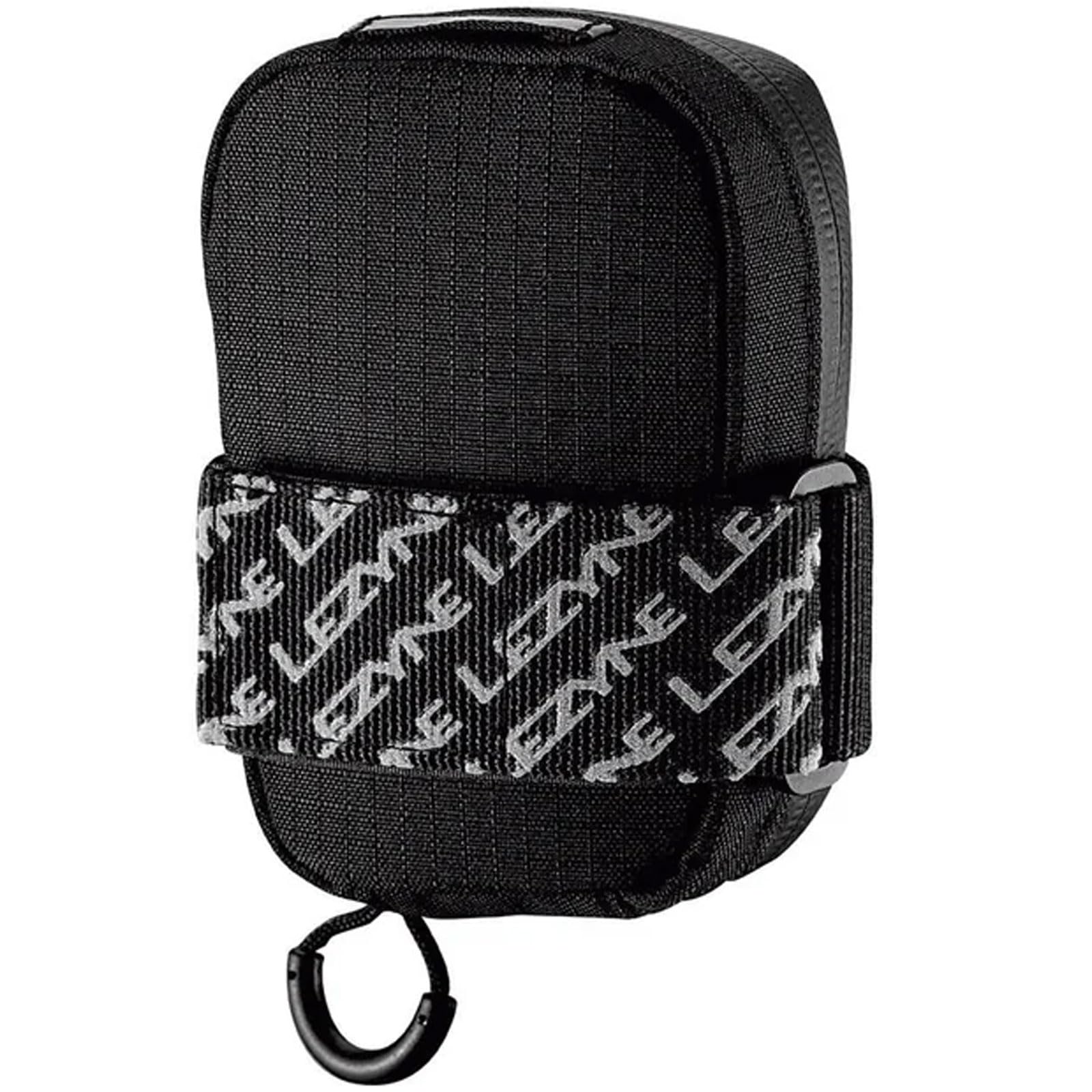 LEZYNE Road Caddy Compact Bike Saddle Bag - Lightweight Durable Nylon Cycling Under Seat Pouch with Velcro Attachment, Clamshell Opening & Reflective Accents for Road Bikes & Commuters, 0.4L Capacity