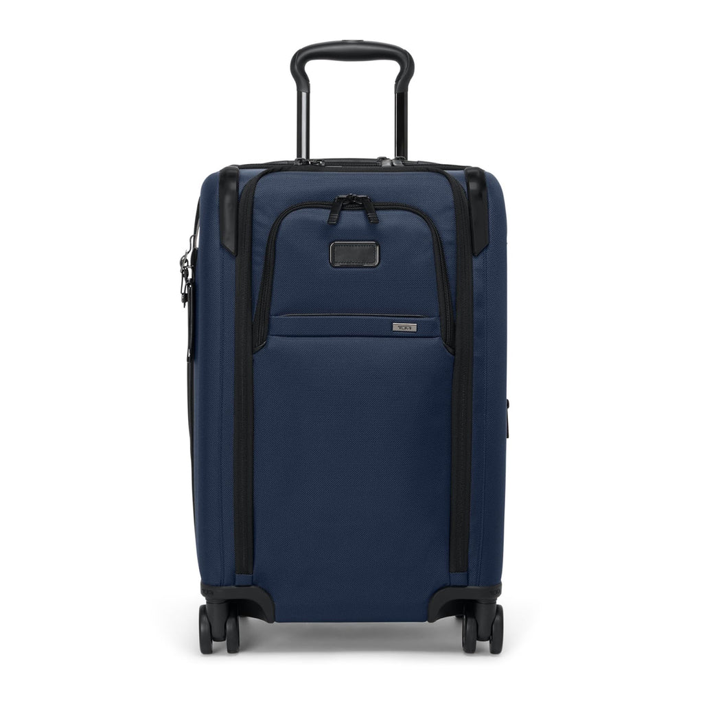 TUMI - Alpha Dual Access 4-Wheeled Carry-On - Expandable, Durable and Lightweight Luggage - Navy