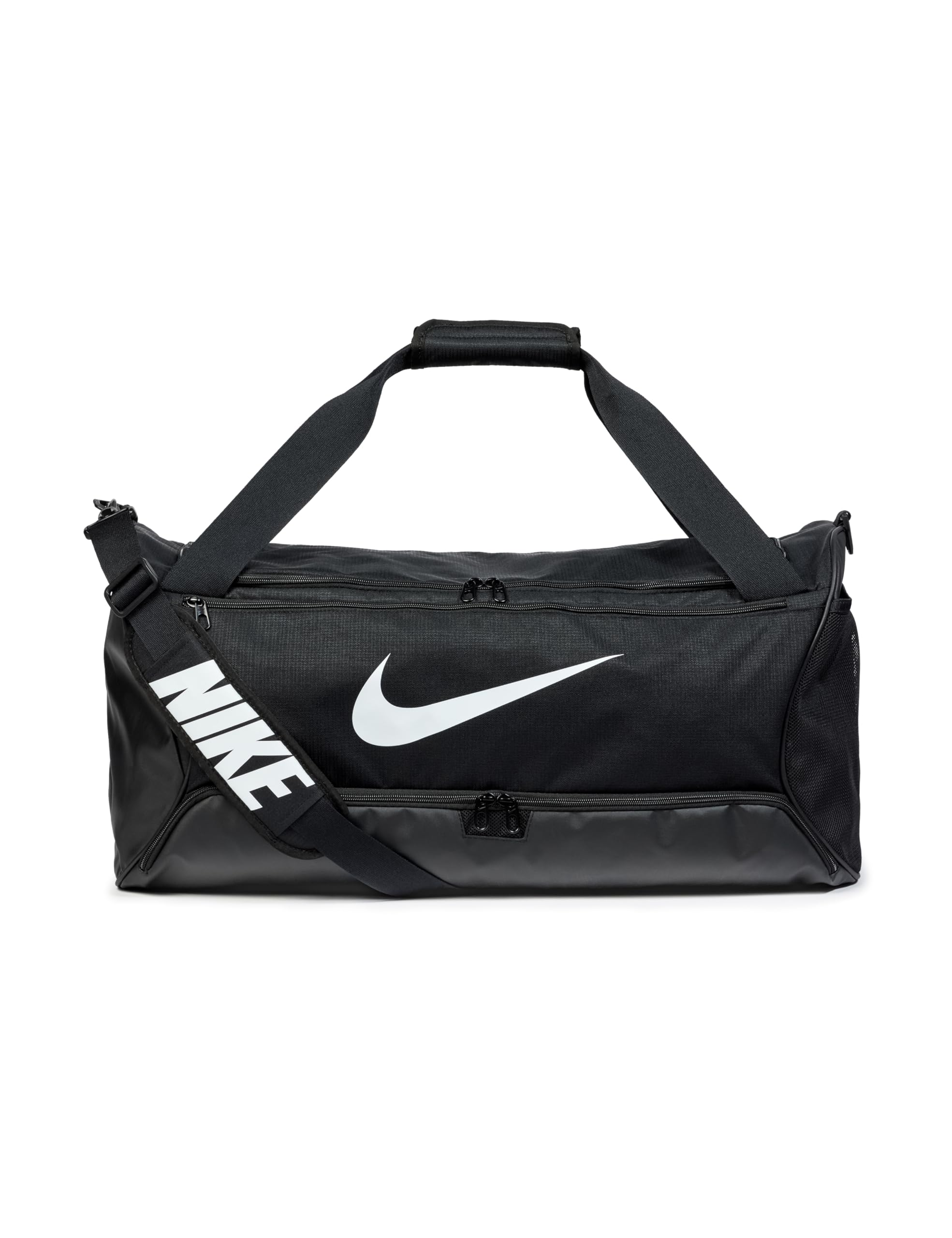 Nike Unisex Brasilia 9.5 Training Duffel Bag (Medium, 60L), Black/Black/White, MISC