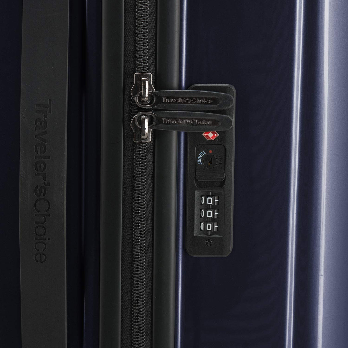 Traveler's Choice Ultimax II Polycarbonate Hardside Luggage with Spinner Wheels, Matte Navy, 31-Inch Large Trunk