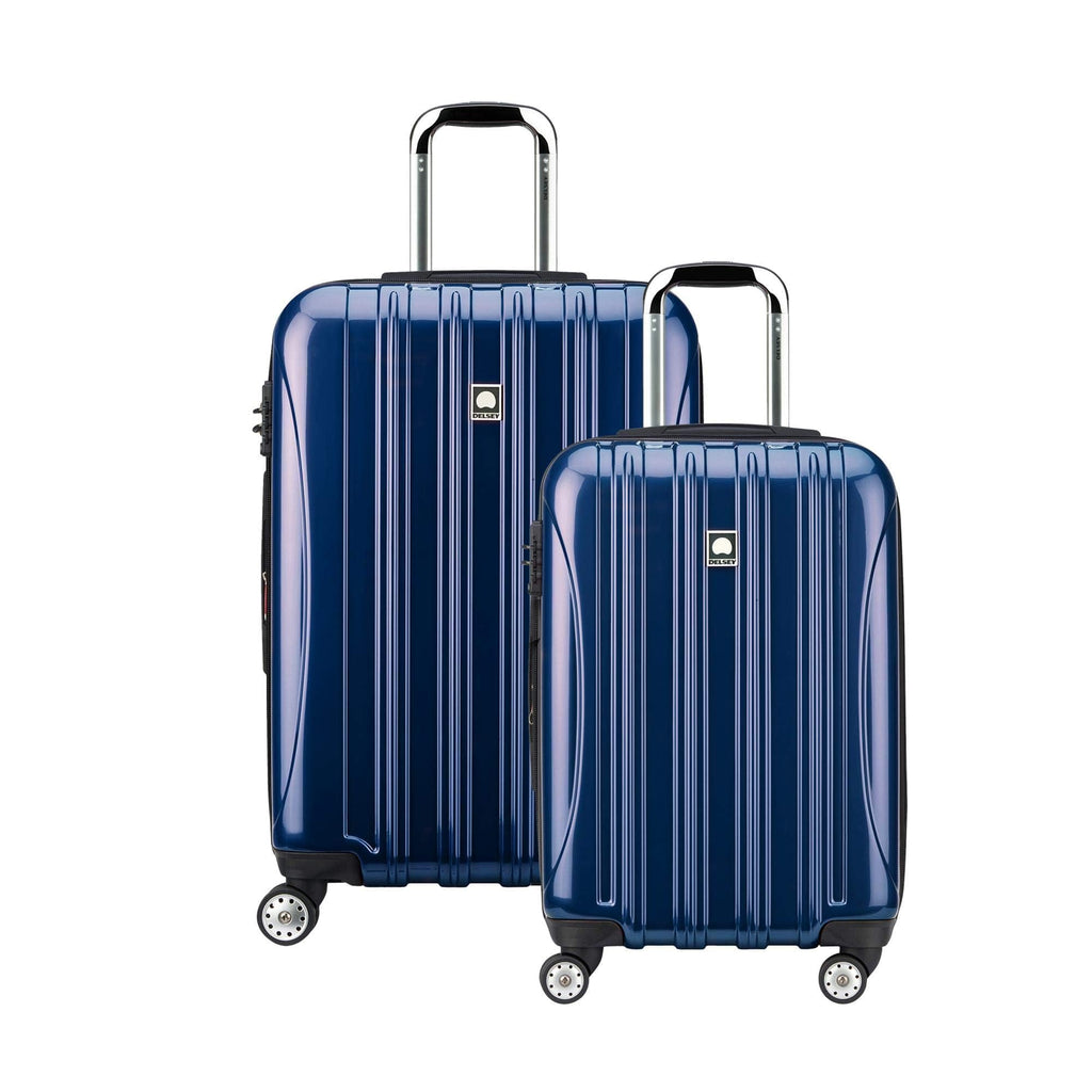 DELSEY PARIS Helium Aero Hardside Expandable Luggage with Spinner Wheels, Blue Cobalt, 2-Piece Set (21/24)