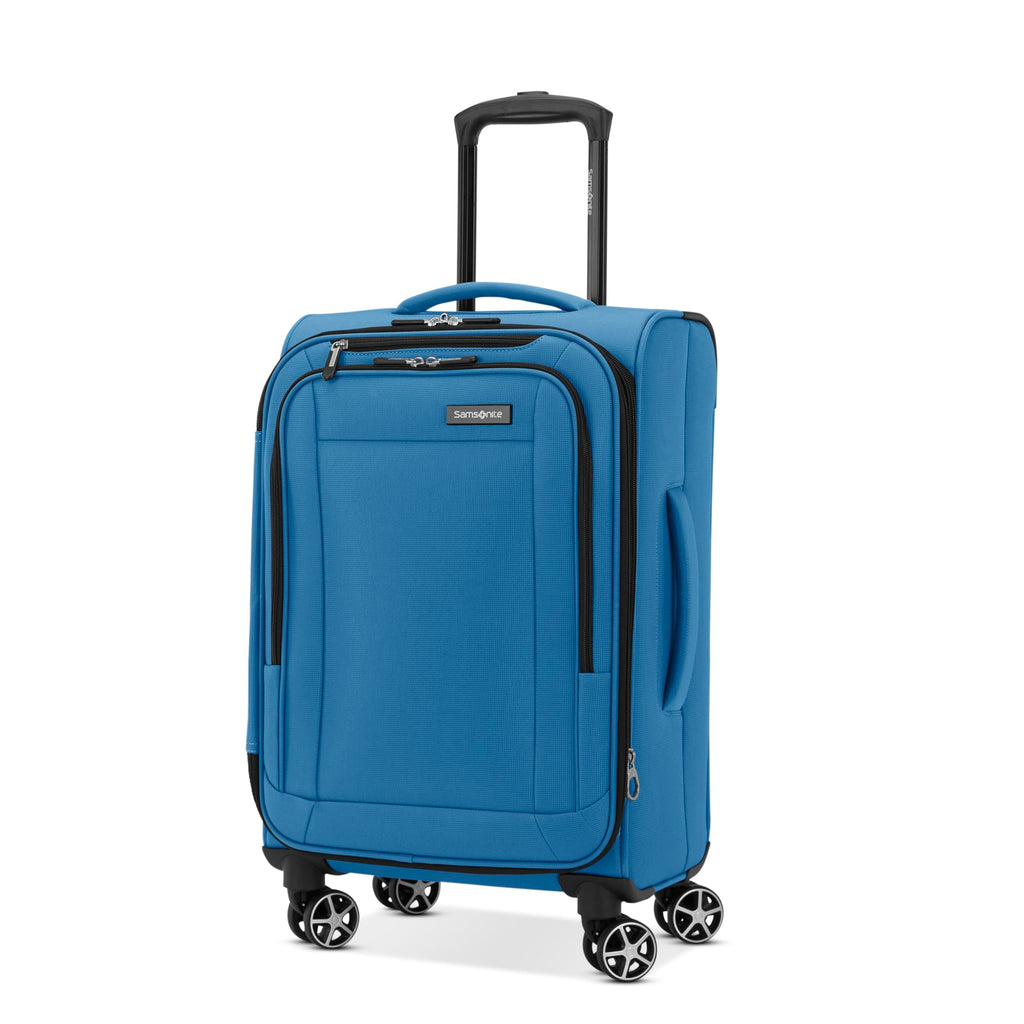 Samsonite Saire LTE Softside Expandable Luggage with Spinner Wheels, Carribean Blue, 2-Piece Set (Carry-on/Medium)