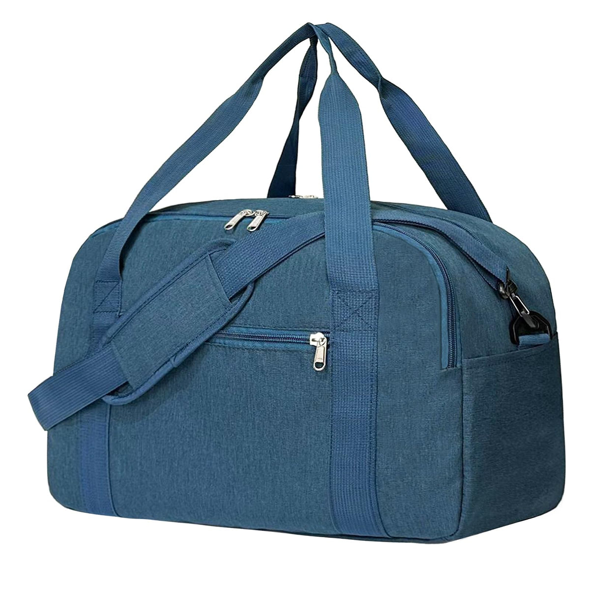 18" Small Carry on Bags for Airplanes with Laptop & Wet Compartment Underseat for Spirit Airlines Personal Item Travel Bag 18x14x8 in Duffle Gym Bag for Women Men(25L, Navy Blue)