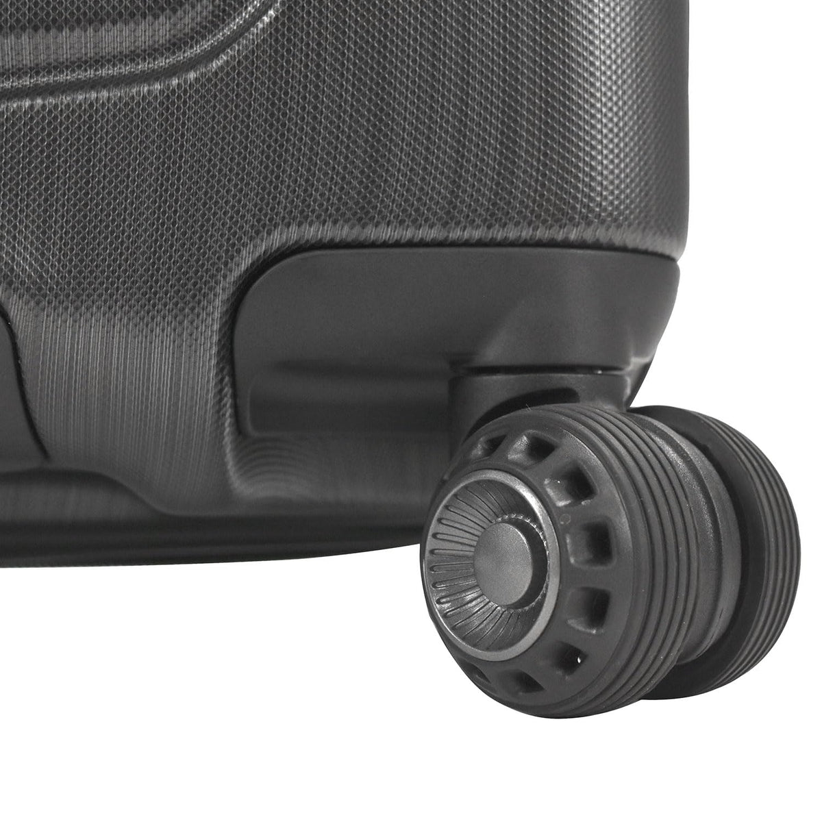 Traveler's Choice Silverwood Polycarbonate Hardside Expandable Spinner Luggage, Brushed Metal, Checked-Large 30-Inch