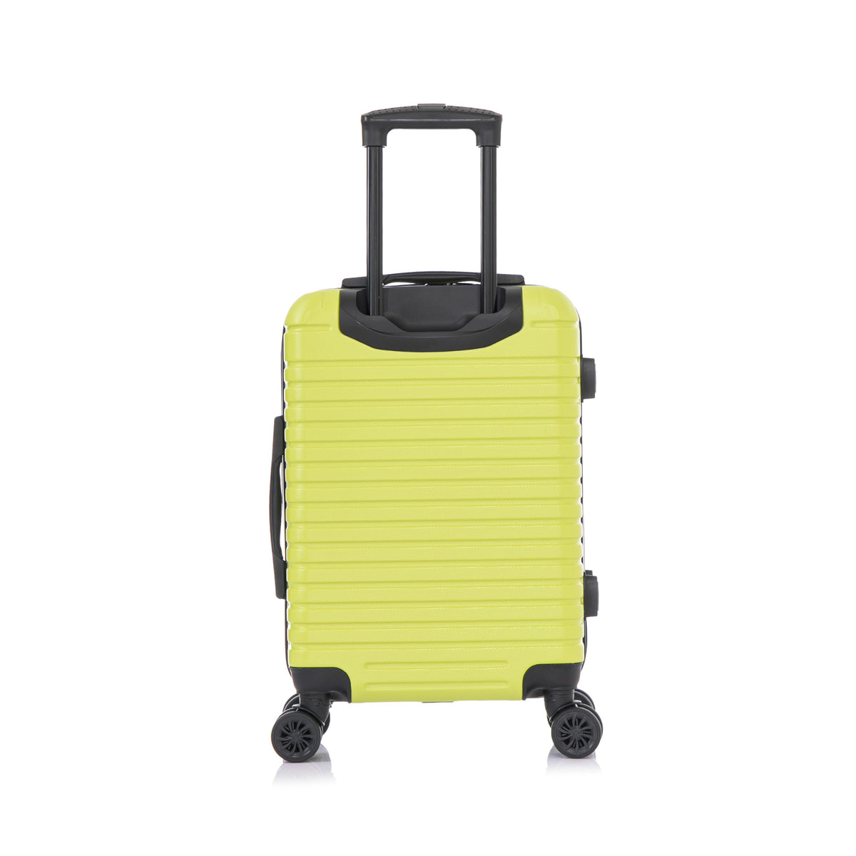 InUSA DEEP Luggage with GEL Handle | Spacious Traveling Suitcases, Travel Suitcase with Dual Spinner Wheels and Studs | 20 Inch Carry On Hardside Luggage | Green