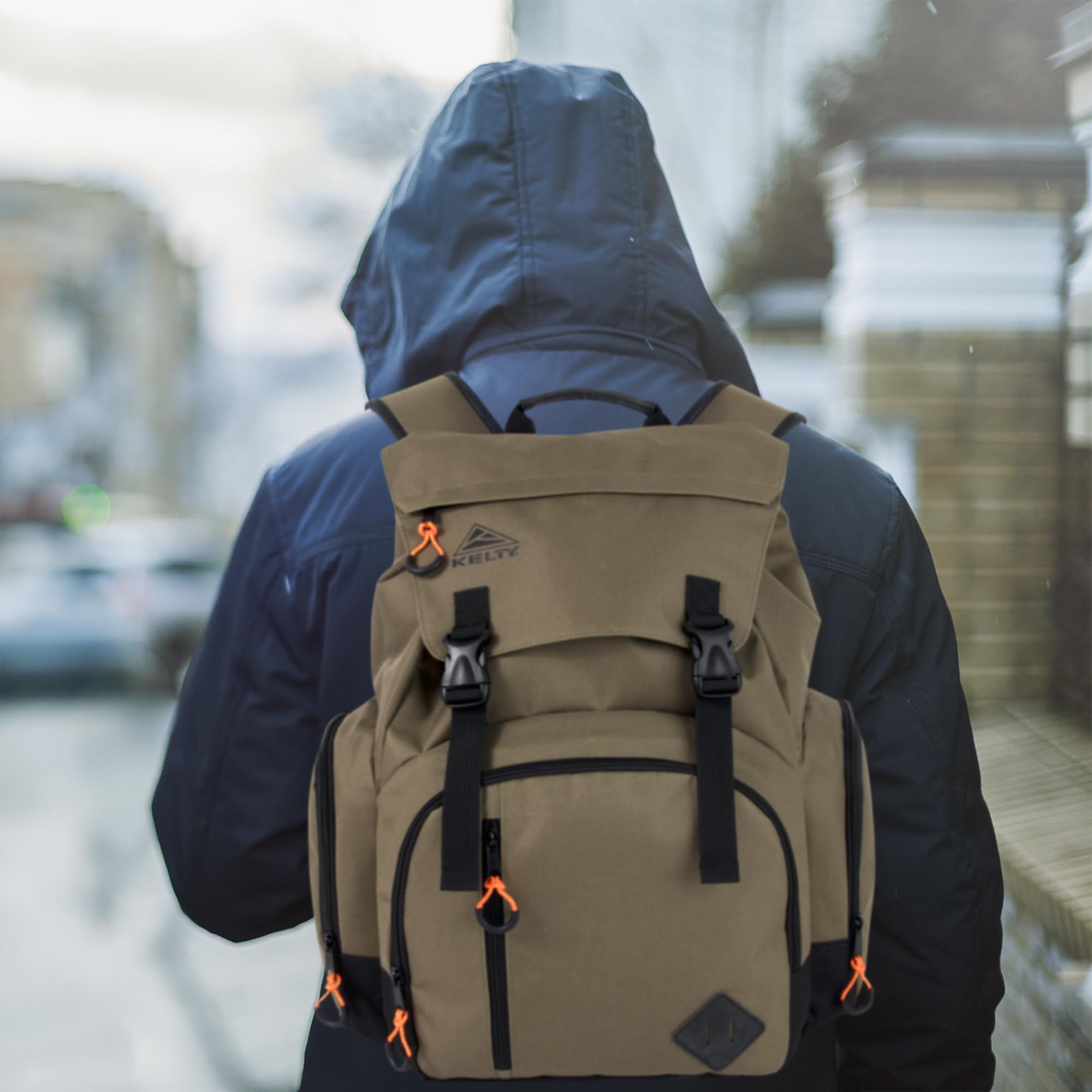 Kelty 23L canvas laptop backpack - feature detail
