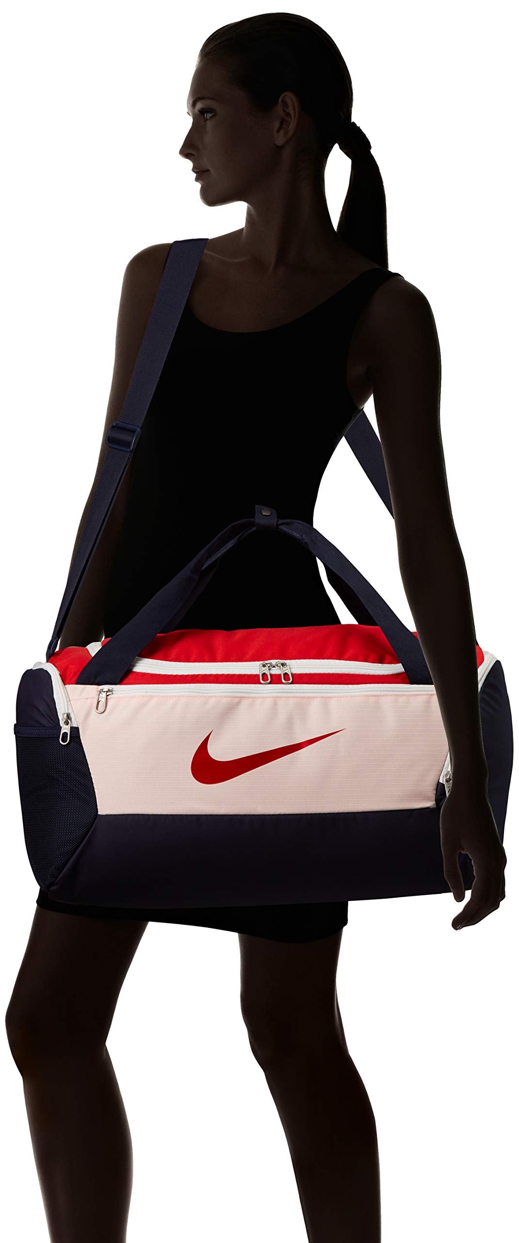 Nike Nike Brasilia Small Duffel - 9.0, Echo Pink/University Red/Dynamic Yellow, Misc