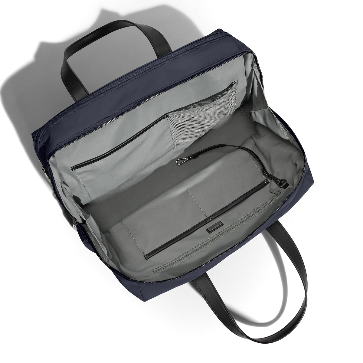 Away Everywhere Bag, Padded Laptop Sleeve, Removable Shoulder Strap, Daily Work Bag, Travel Essential Approved Personal Item, Navy Blue