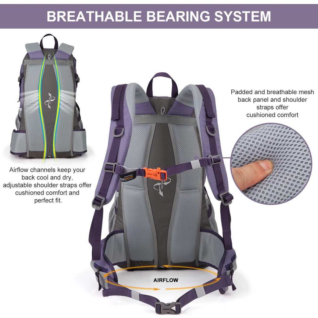 MOUNTAINTOP 40L Hiking Backpack,Lightweight Travel Backpack for Men Women Outdoor Backpacking, Camping