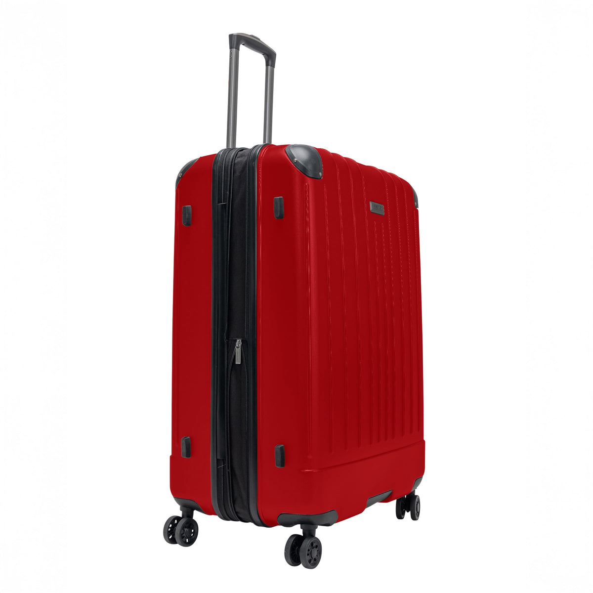 Flying Axis Collection Lightweight Hardside Expandable 8-Wheel Spinner Luggage, Cherry Red, 28-Inch Checked