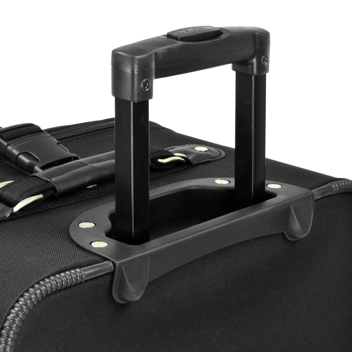 U.S. Traveler New Yorker Lightweight Expandable Rolling Luggage, Charcoal, 4-Piece Set