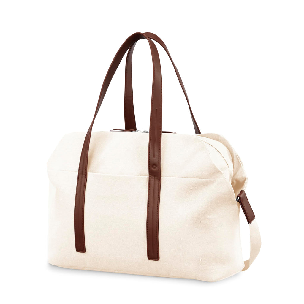 Samsonite Virtuosa Weekender Duffel Overnight Bag with Laptop Computer Sleeve, Off White
