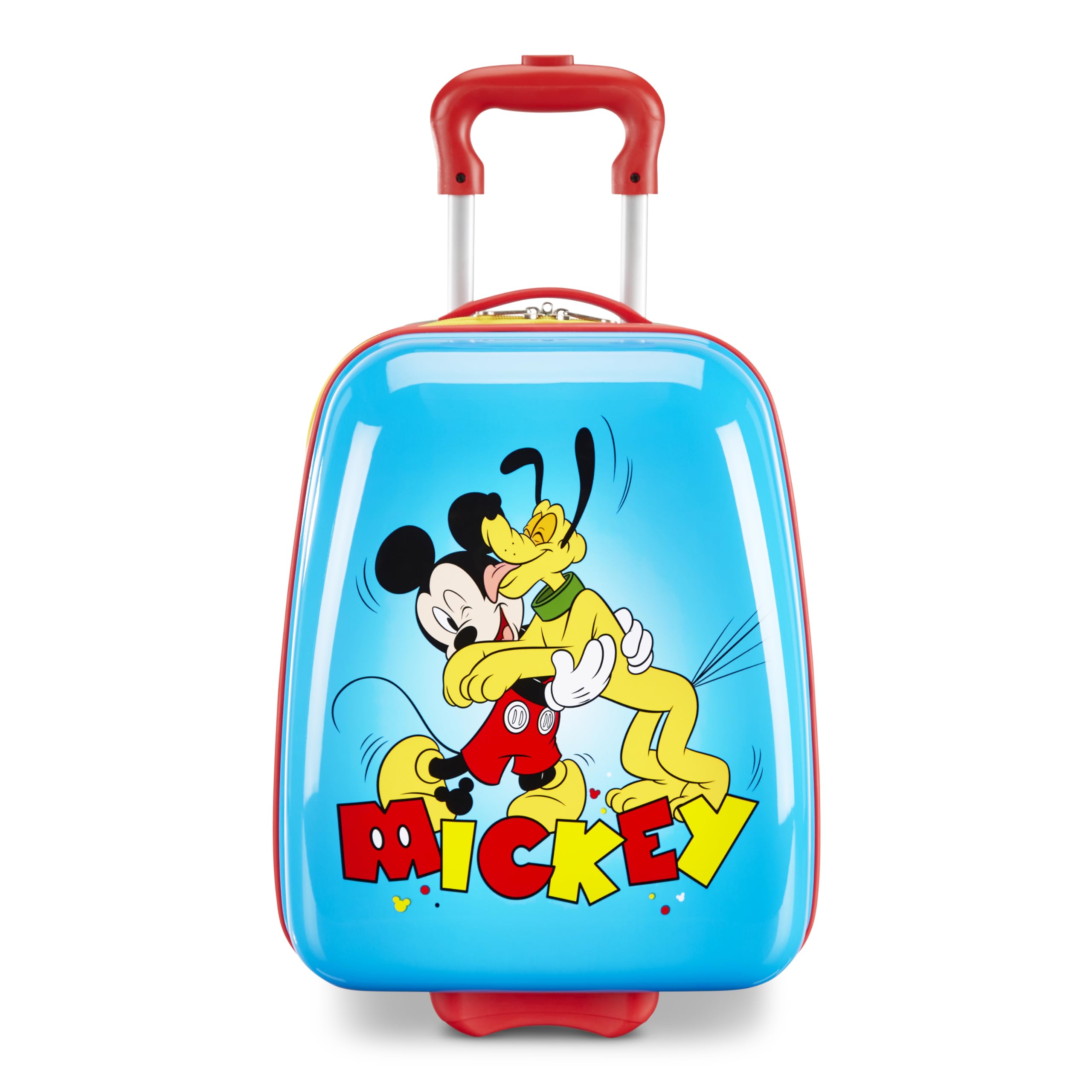 American Tourister Disney Mickey Mouse Kids Carry-On Luggage, Hardside With Single Spinner Wheels