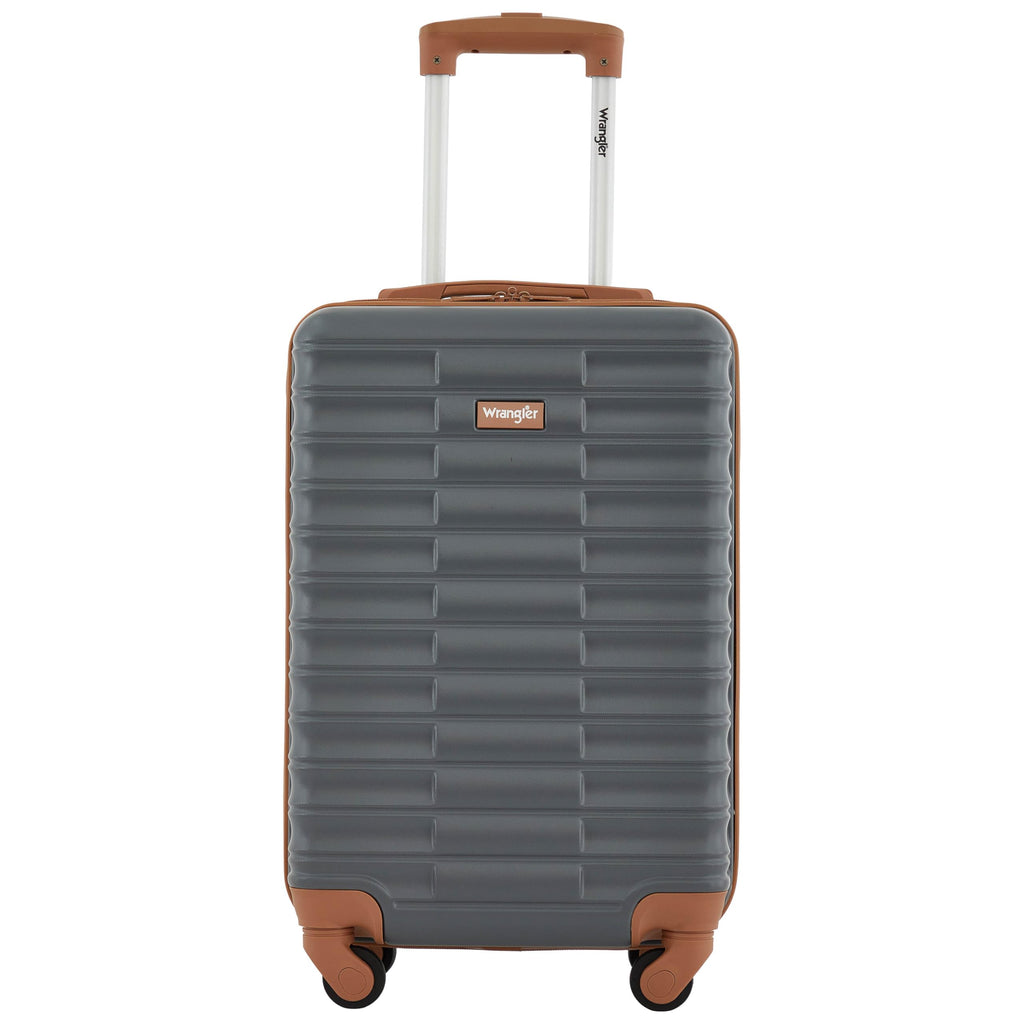 Wrangler 22" Outrider Hardside Carry-On Luggage, Lava Smoke
