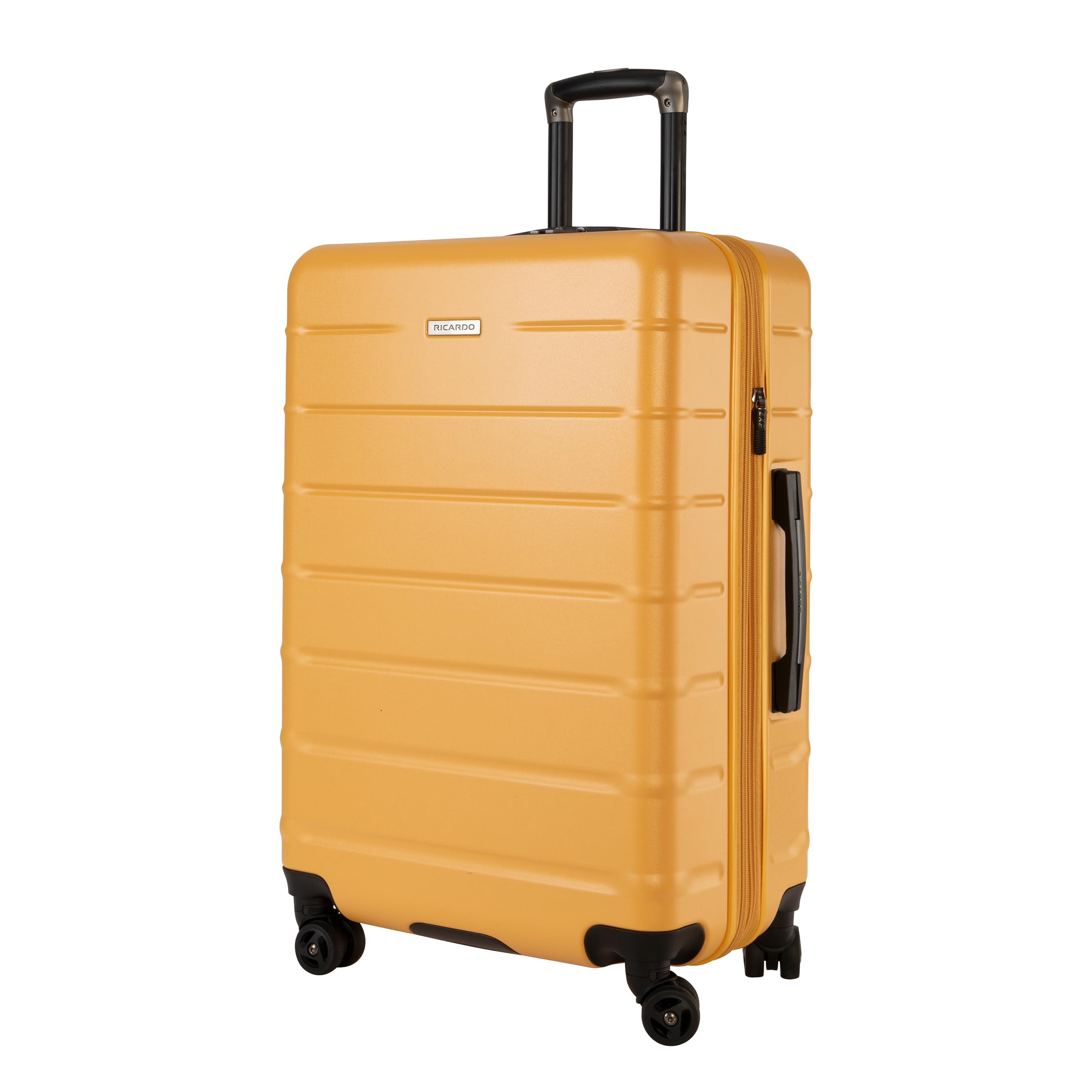 Ricardo Beverly Hills Cambria Hardside Luggage | Stylish Suitcase with Wheels for Effortless Travel, Expandable and Secure TSA-Locked Packing, 2-Piece Set (20", 24") Mango Tango