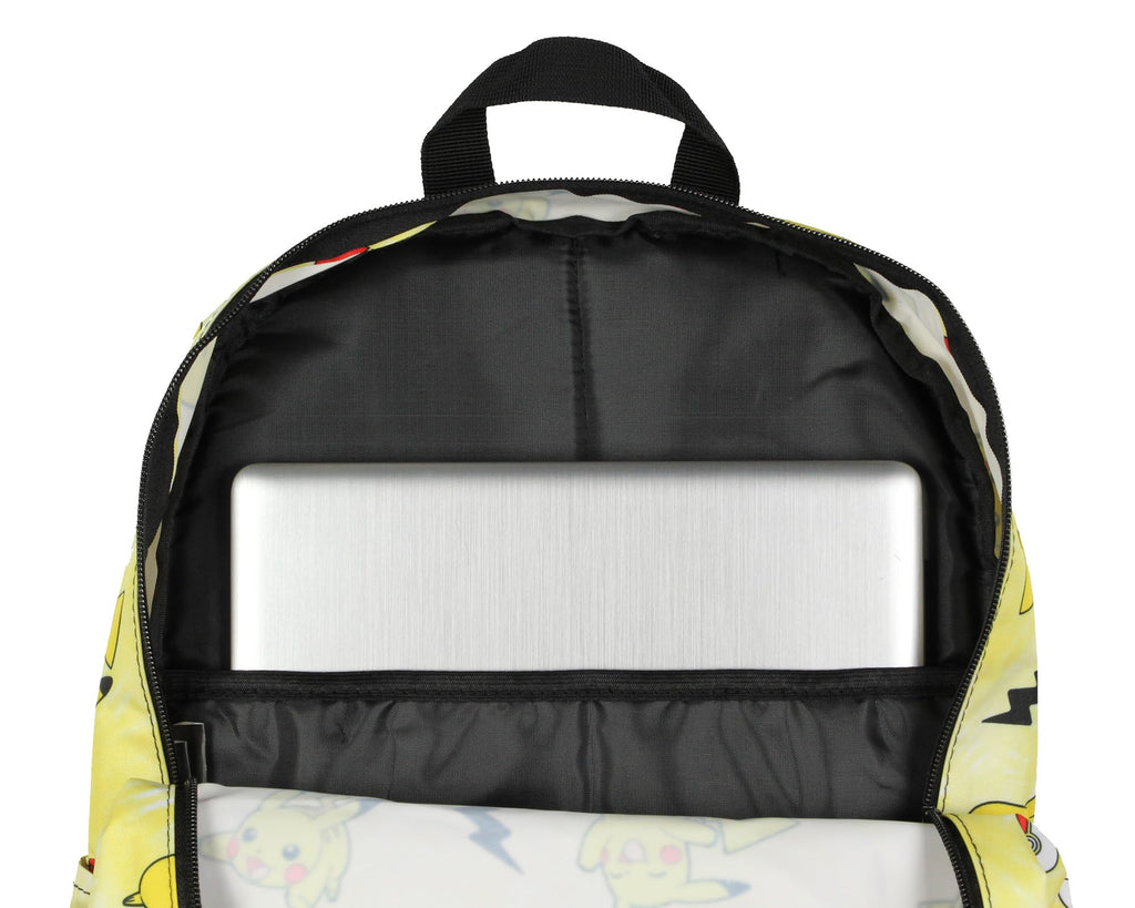 Bioworld Pokemon Pikachu Pokeball Tie Dye 17" Travel Laptop Backpack