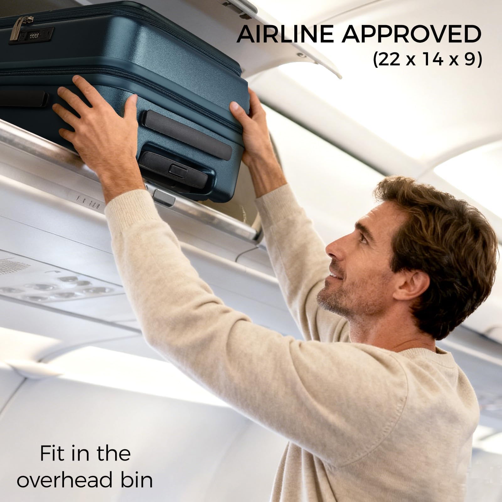 Cllson Carry on Luggage Expandable Travel Luggage Top Opening Suitcase with TSA Lock and Usb Built in,Rolling Suitcases with Spinner Wheels,PC Hard Shell Suitcases Airline Approved for valentine Gifts