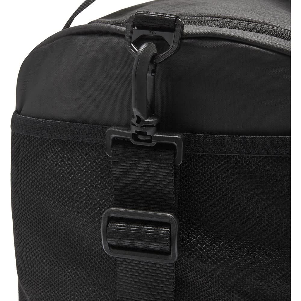 Nike Brasilia Training Medium Duffle Bag (Black/Black/Silver, Medium)