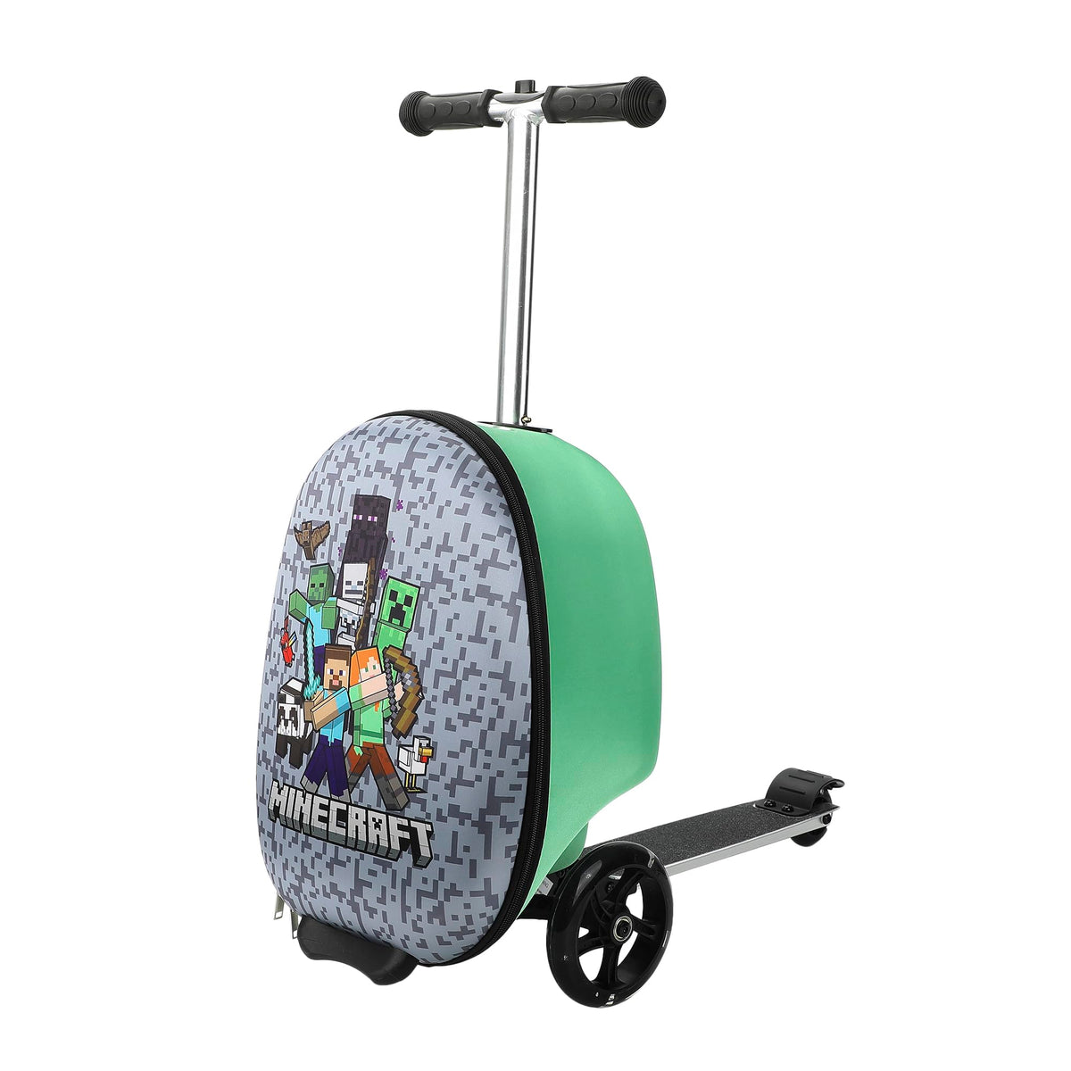 Bioworld Minecraft Kids' 2-in-1 Suitcase (18") and Scooter Luggage