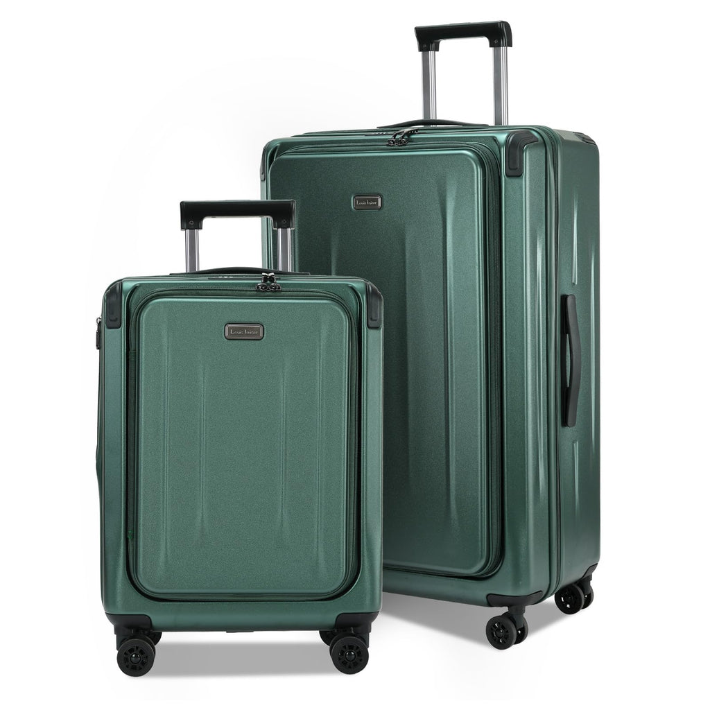 LOUIS KAISER Carry On Luggage, 20Inch & 29 Inch Top Opening Airline Approved ABS+PC Hard Shell Suitcases with Silent Wheels, TSA Lock,Front Pocket and Wet-dry Separated Six-piece Set