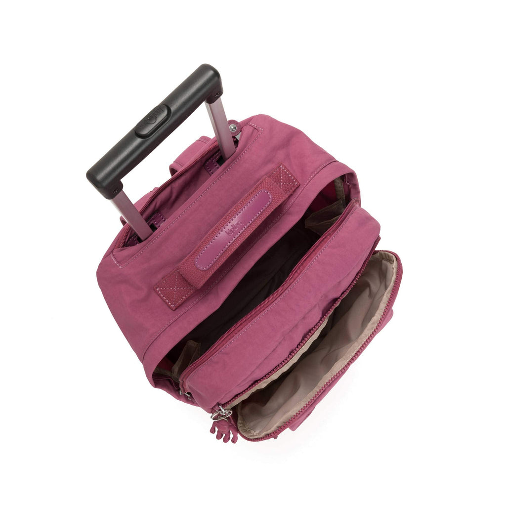 Kipling Sanaa Large Rolling Backpack Fig Purple