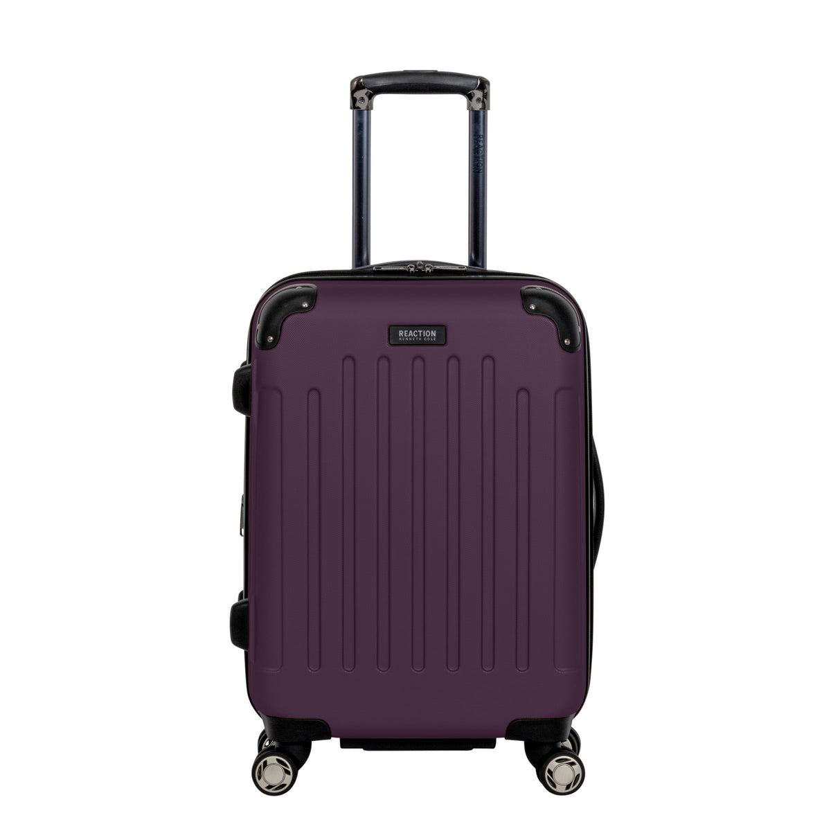 Kenneth Cole REACTION Renegade Luggage Expandable 8-Wheel Spinner Lightweight Hardside Suitcase, Midnight Plum, 20-Inch Carry On