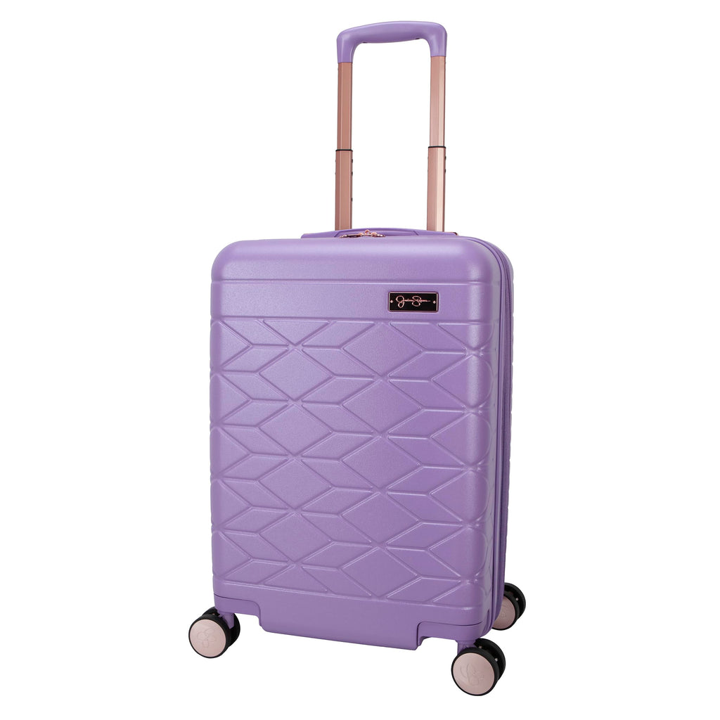 Jessica Simpson Aris 20"Expandable 8-Wheel Spinner Carry On Luggage Suitcase, English Lavender