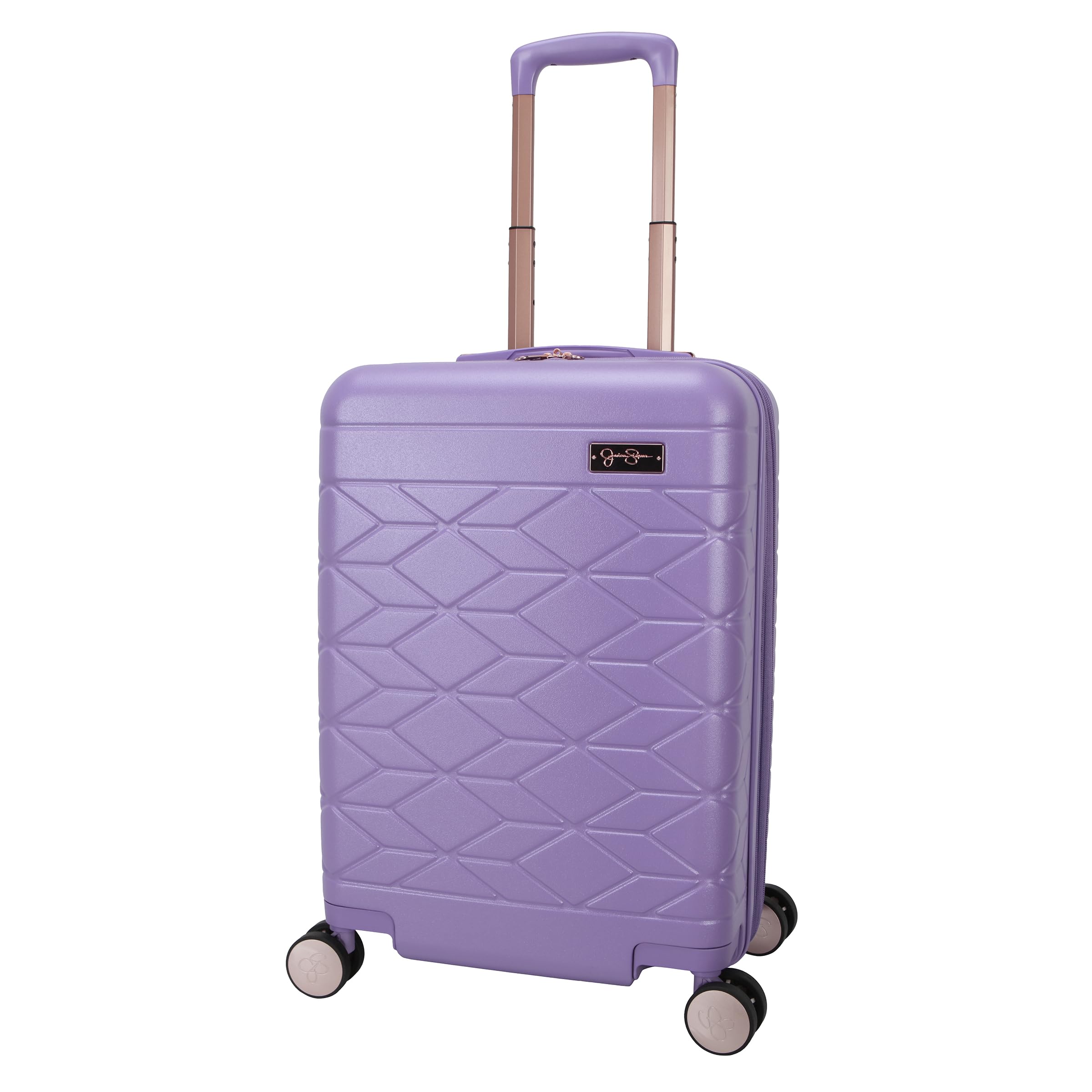 Jessica Simpson Aris 20"Expandable 8-Wheel Spinner Carry On Luggage Suitcase, English Lavender