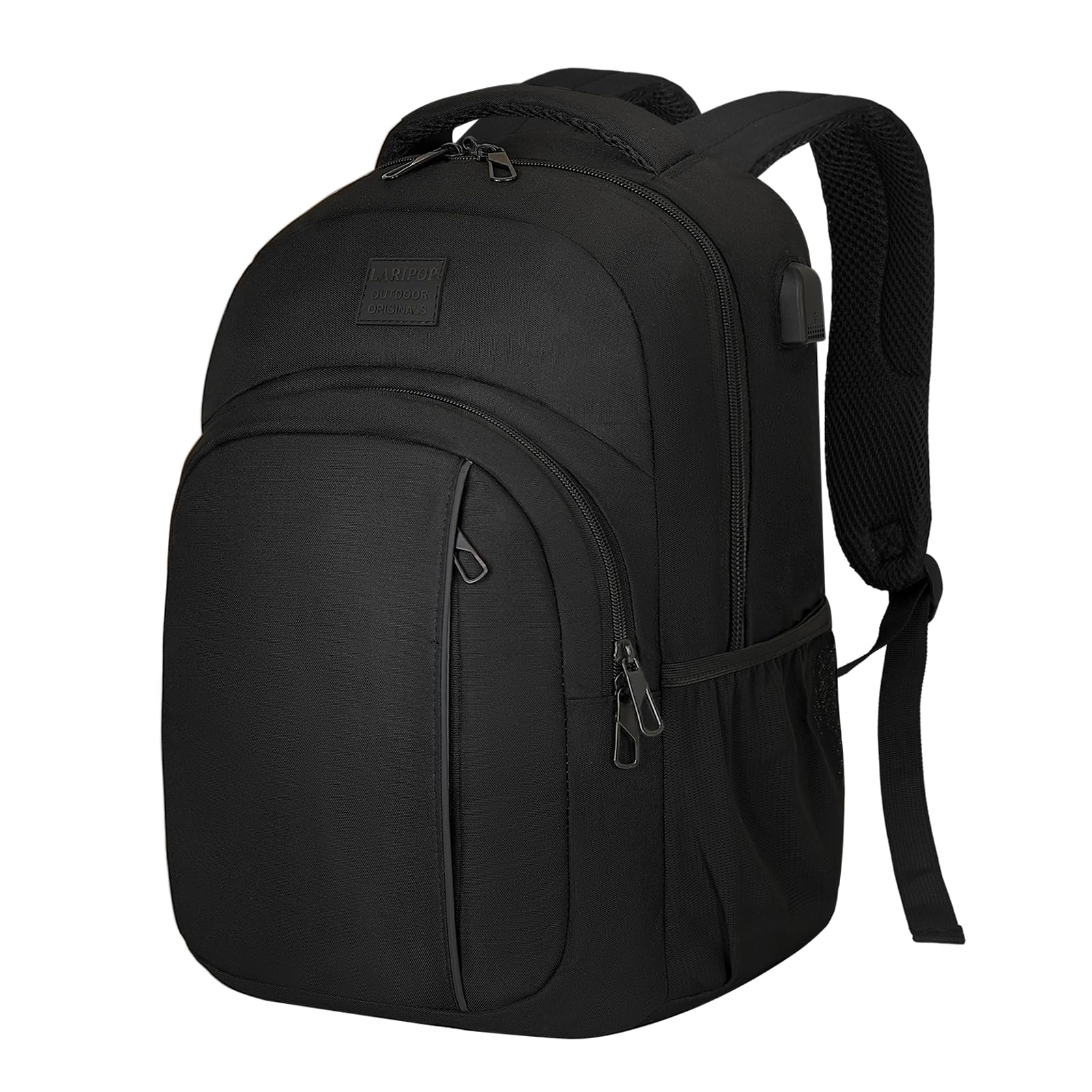 LARIPOP Travel Laptop Backpack,15.6 Inch Business Laptop backpack for Men Women with USB Charging Port,Water-Resistant Laptopack Weekender Daypack for Work College Computer