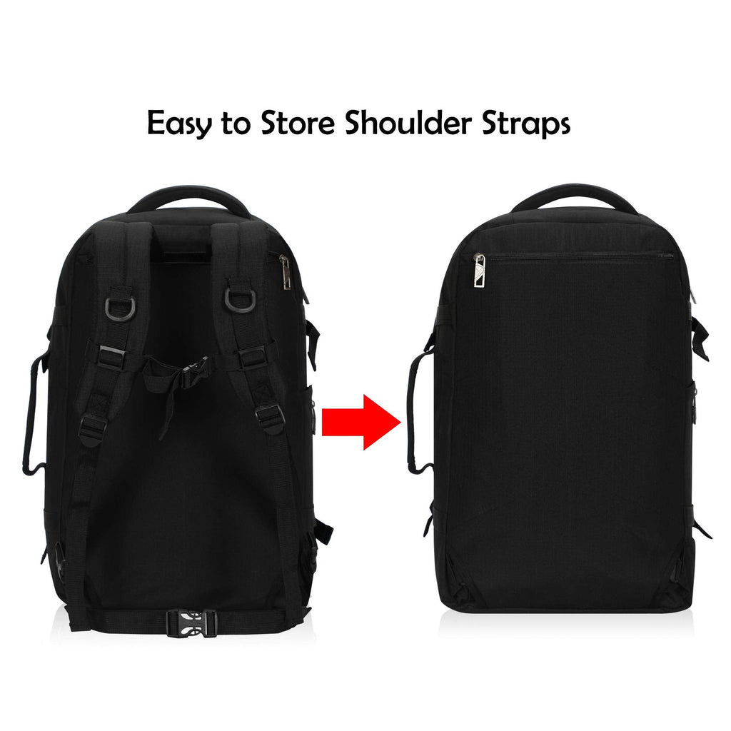 Hynes Eagle Flight Approved Carry on Backpack Travel Backpack 40L, Black 2018