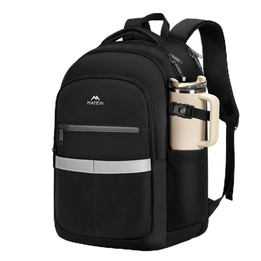 MATEIN Anti Theft Personal Item Backpack, Underseat Travel Backpack with Shoe Compartment Detachable, TSA Luggage Bag for Spirit Airlines Weekend Trip Backpacks for Men Women Fit 15.6" Laptop