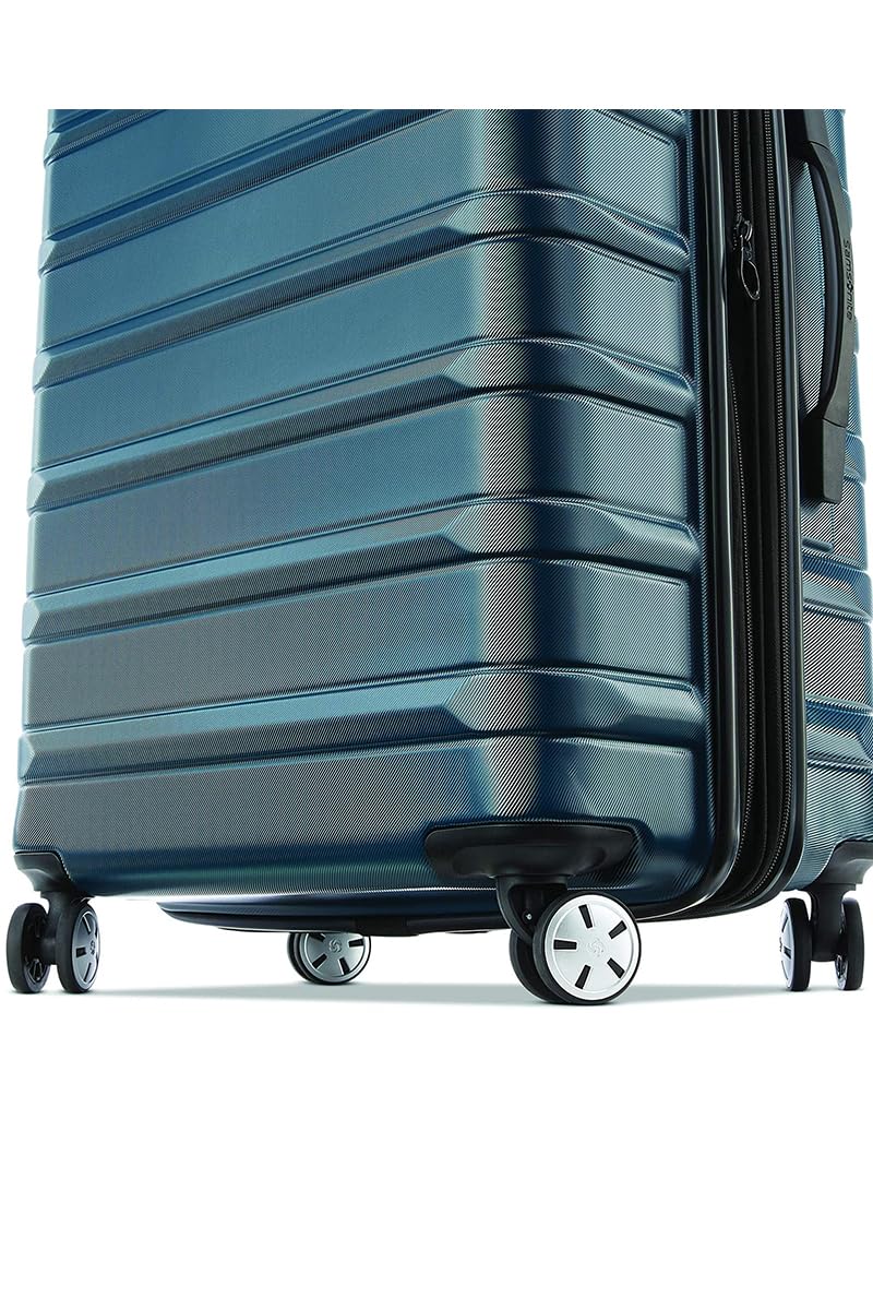 Samsonite Omni 2 Hardside 2 Piece Set - Includes Global Carry-On & Large Checked Suitcases - 360° Dual Spinner Wheels - Integrated TSA Lock & Expansion - Amazon Exclusive - Nova Teal
