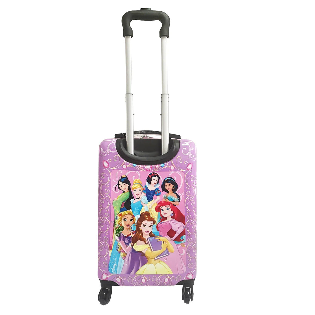 Fast Forward Disney Princess 20 inch luggage Hard-Sided Rolling Spinners Carry-On Tween Travel Trolley Suitcase for Kids With Wheels