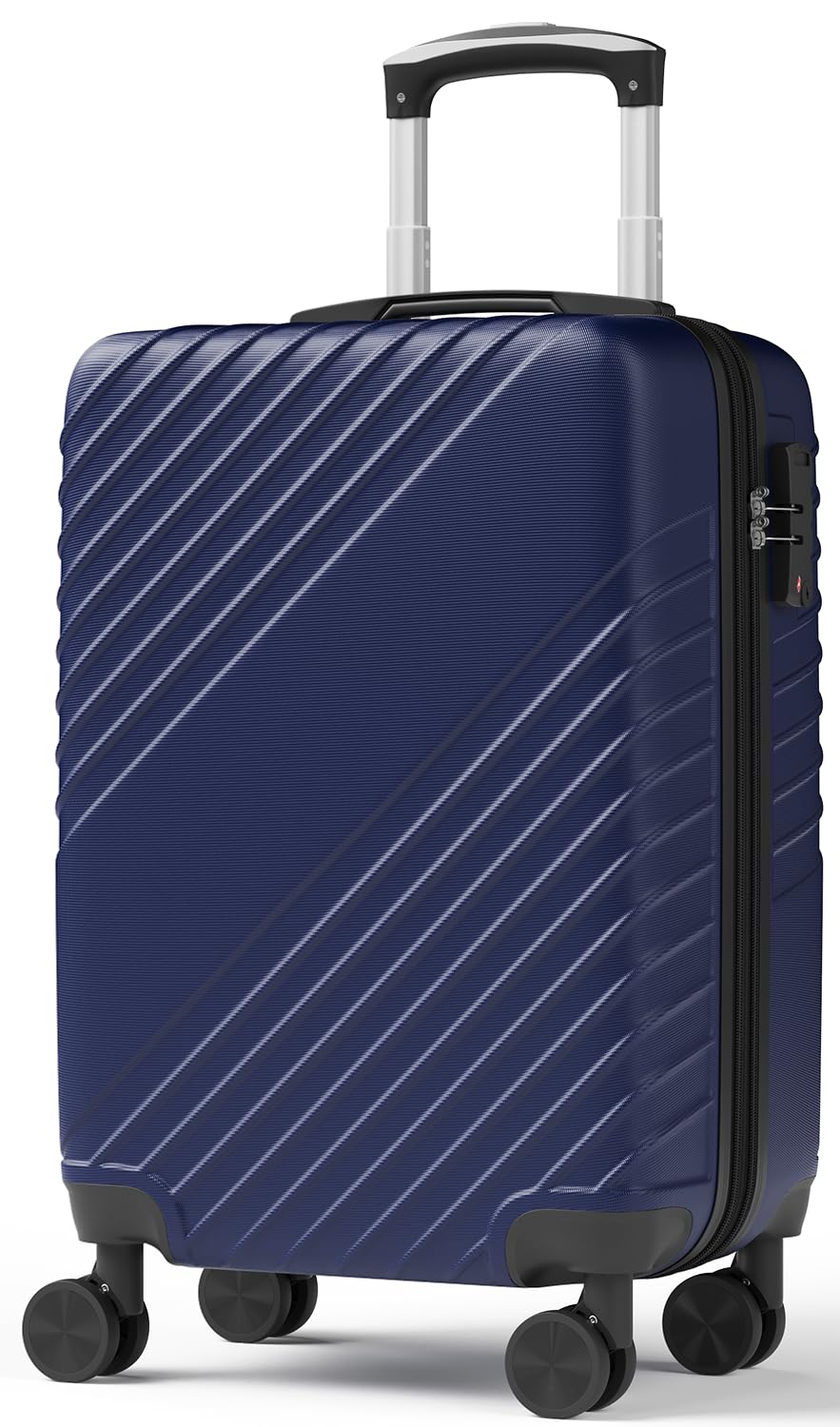 20 Inch Carry On Luggage, ABS Hardside Suitcase with Spinner Wheels, Airline-Approved Cabin Luggage with TSA Security Lock, Expandable Travel Suitcase for Flights, Business Trips & Weekend Vacations