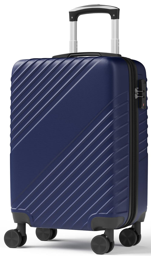 20 Inch Carry On Luggage, ABS Hardside Suitcase with Spinner Wheels, Airline-Approved Cabin Luggage with TSA Security Lock, Expandable Travel Suitcase for Flights, Business Trips & Weekend Vacations