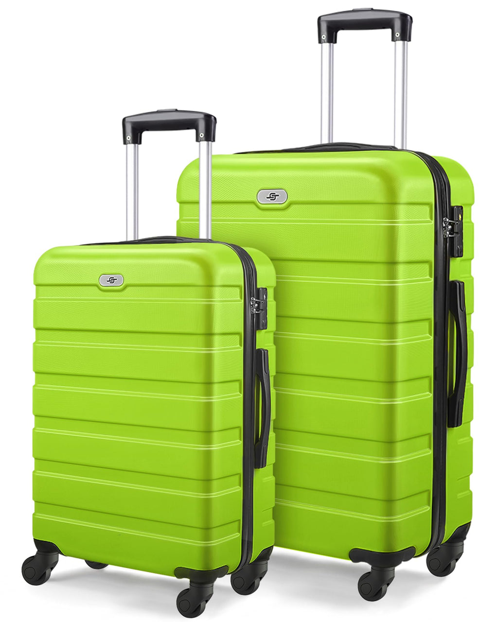 Suitour 2 piece luggage sets Hard Shell Luggage Set with Spinner Wheels, TSA Lock, 20 24 inch Travel Suitcase Sets