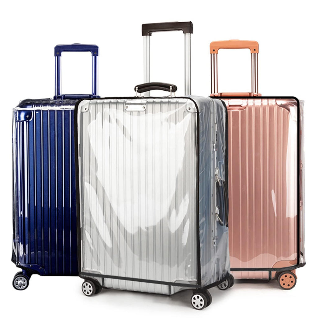 T Tersely Clear PVC Suitcase Cover Protectors 20/24/26/28/30 Inch Suitcase Baggage Covers - Waterproof Dustproof and Anti-Scratch 20-30 Inch Luggage Cover (26inch)