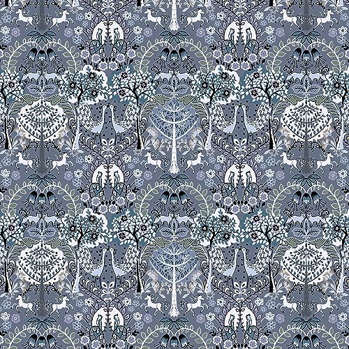 Cotton Overnight Travel Tote Travel Bag, Enchantment Blue