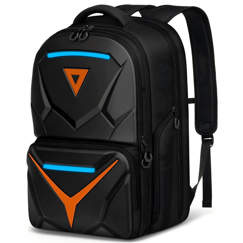 MATEIN Hard Shell Gaming Backpack for Men, Waterproof Extra Large Laptop Backpack with EVA Front Shield, 18 inch TSA Approved Gaming Laptop Bag with Controller Pockets & Cooling Pad Compartment
