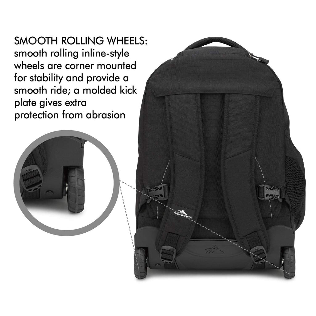 High Sierra Freewheel Wheeled Laptop Backpack