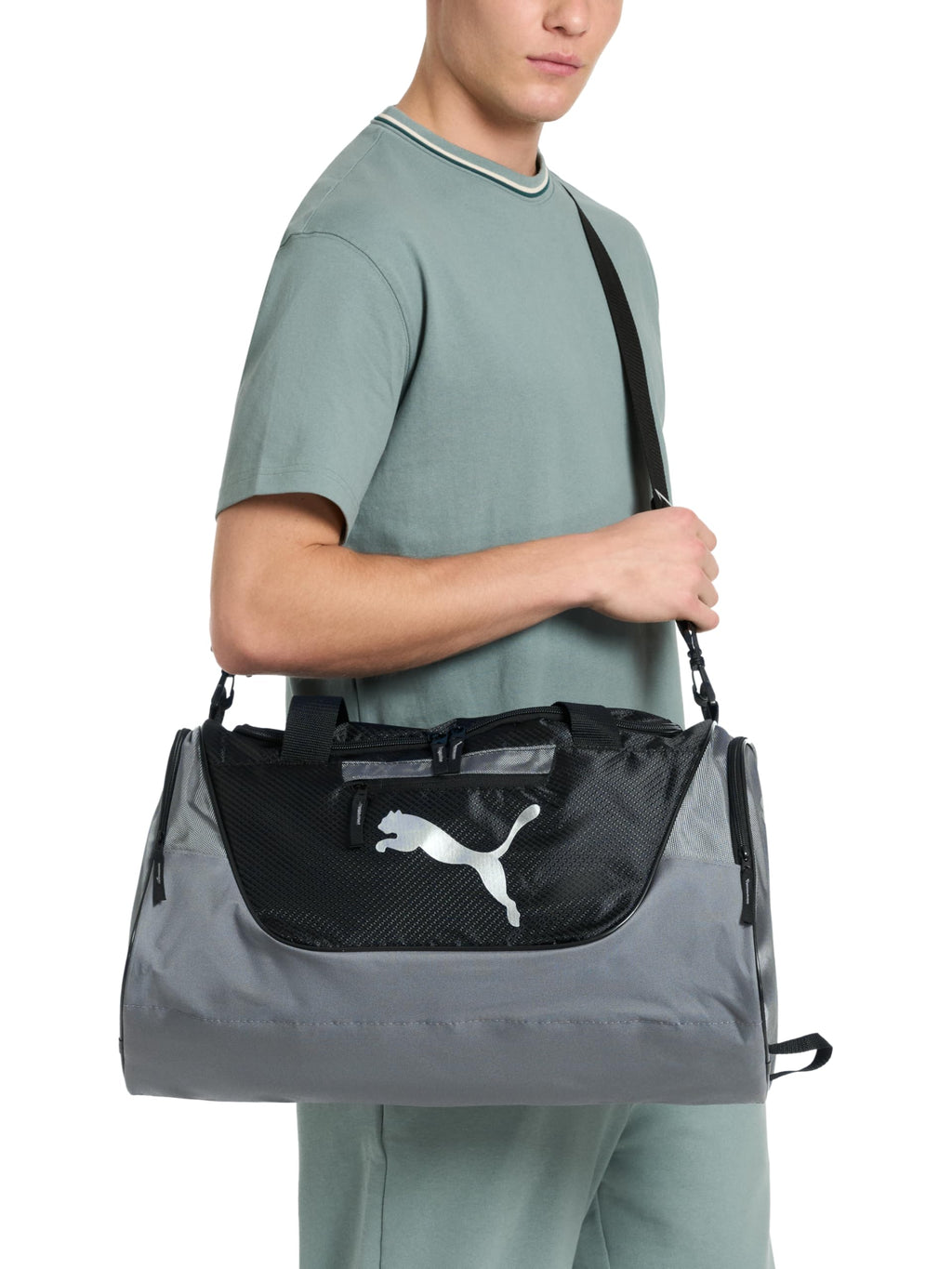 PUMA Evercat Contender Duffel Bag, Gray, OS