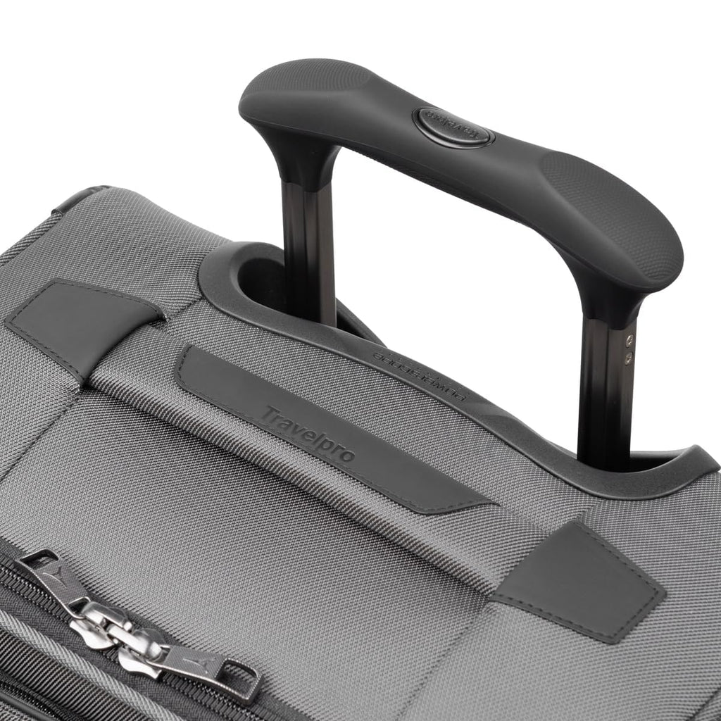 Travelpro Crew Classic Lightweight Softside Expandable Carry on Luggage, 8 Wheel Spinner Suitcase, Men and Women, Carry On 21-Inch, Titanium Grey