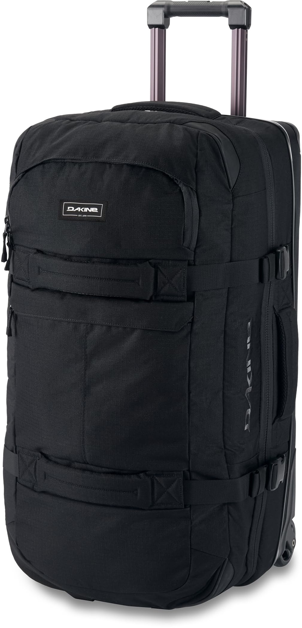 Dakine Split Roller Large Suitcase with Wheels; Durable Travel Bag with Split-Level Storage; Travel Essentials, Black-dk, 85L