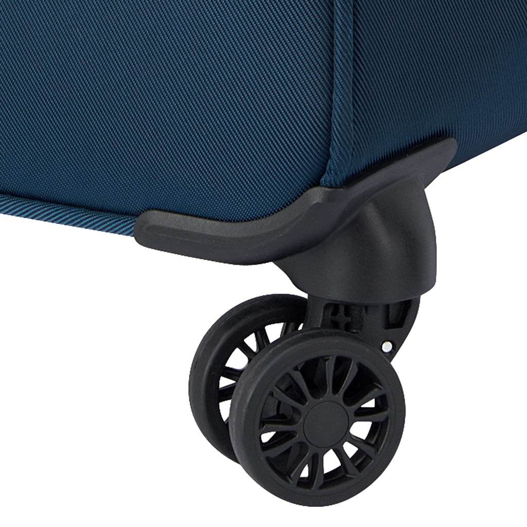 DELSEY PARIS Sky Max 2.0 Softside Expandable Luggage with Spinner Wheels, Blue, 2-Piece Set (21/Duffle)