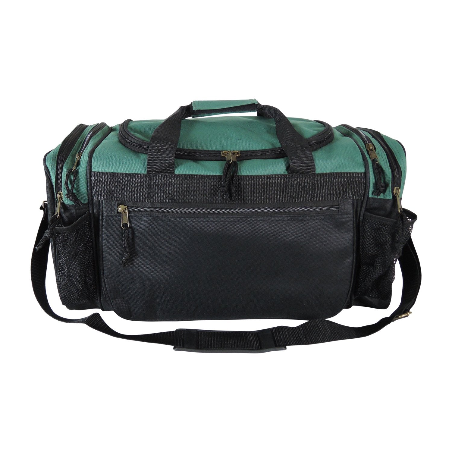 Dalix 20 Inch Sports Duffle Bag with Mesh and Valuables Pockets, Dark Green