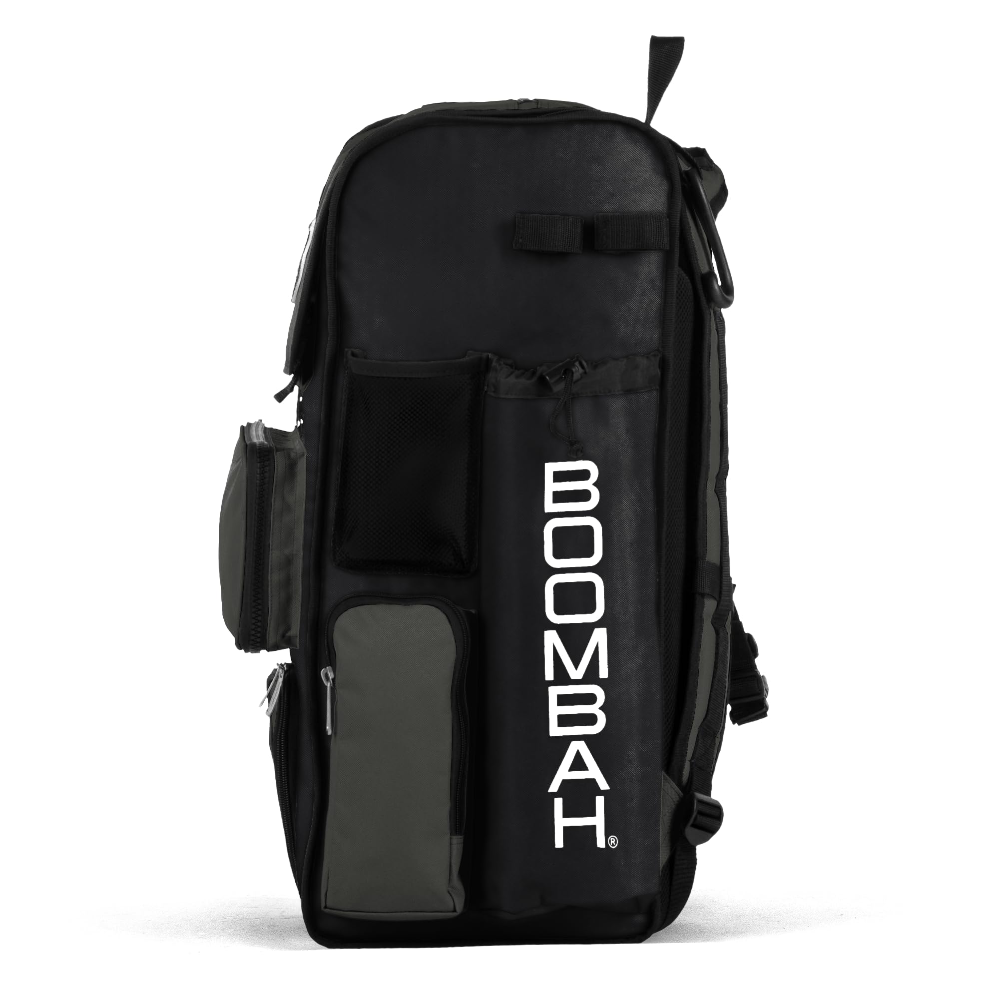 Boombah Superpack Bat Pack - Backpack Version (no wheels) - Holds up to 4 Bats - For Baseball or Softball BPSPC23 Black/Charcoal