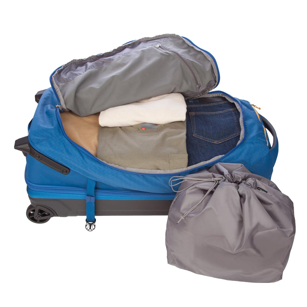 Eddie Bauer Expedition Rolling Duffel Bag with Wheels | Travel | Check-In | Luggage | Rugged | Durable - True Blue, 30"