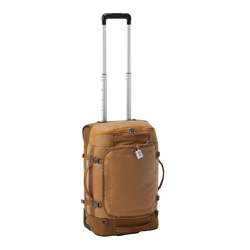 Eagle Creek Cargo Hauler XT Wheeled Duffel - Wheeled Backpack Duffel - Deployable Backpack Straps - Lockable U-Lid & Easy Access Compartment - 21.5" - Iron Orange