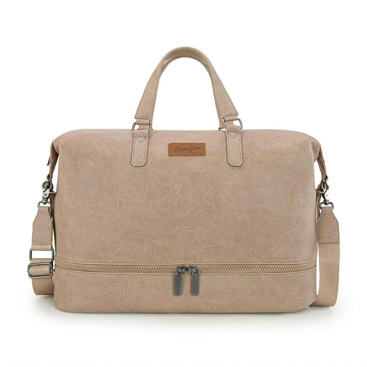 Wrangler Travel Duffel Bag Carry On Overnight Bag with Shoe Compartment Weekender Bag for Women WG253-5110KH